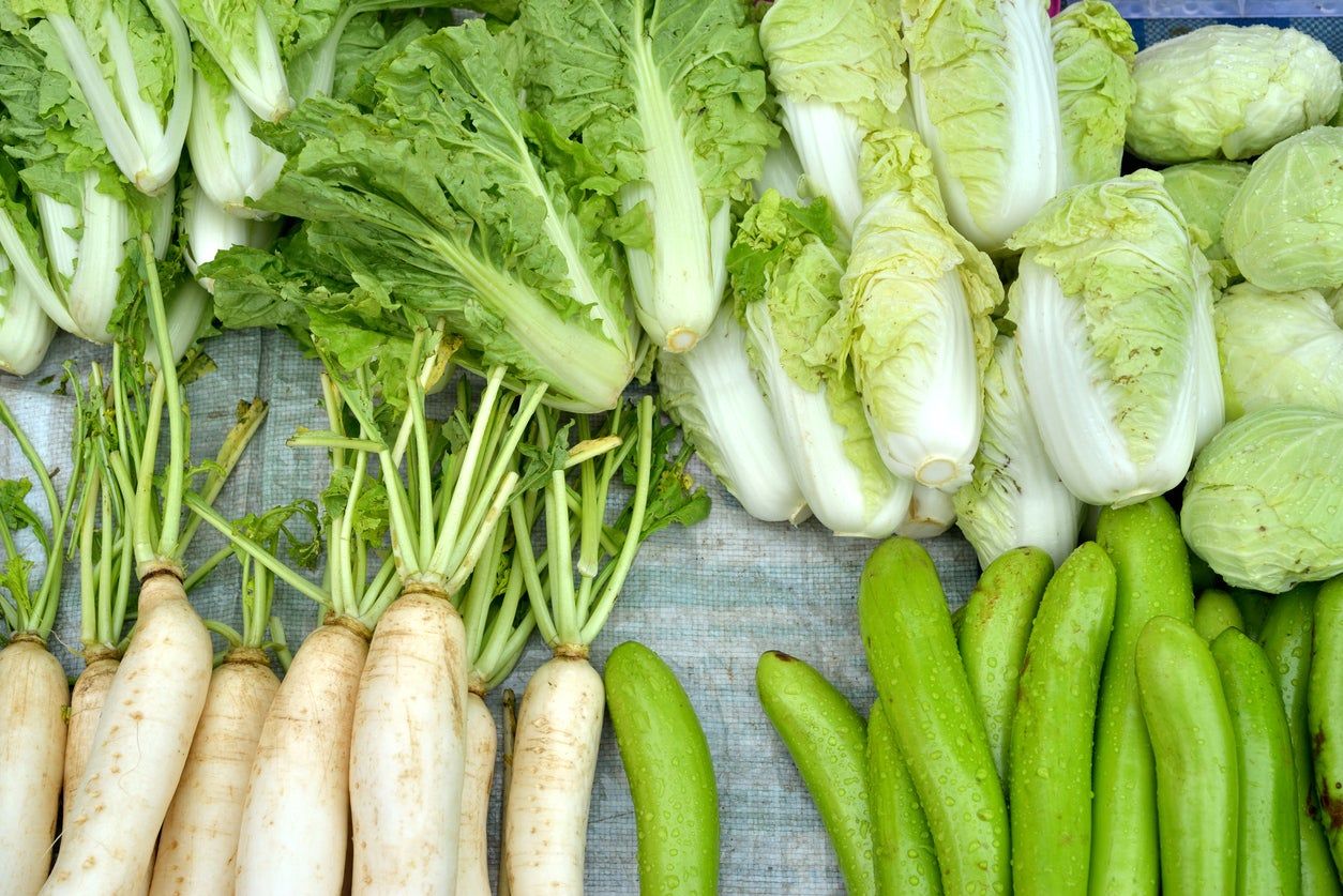 Piles Of Fresh Vegetables