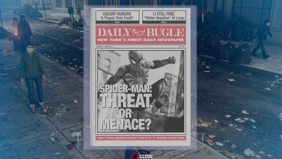 Газеты daily bugle в spider man ps4 список