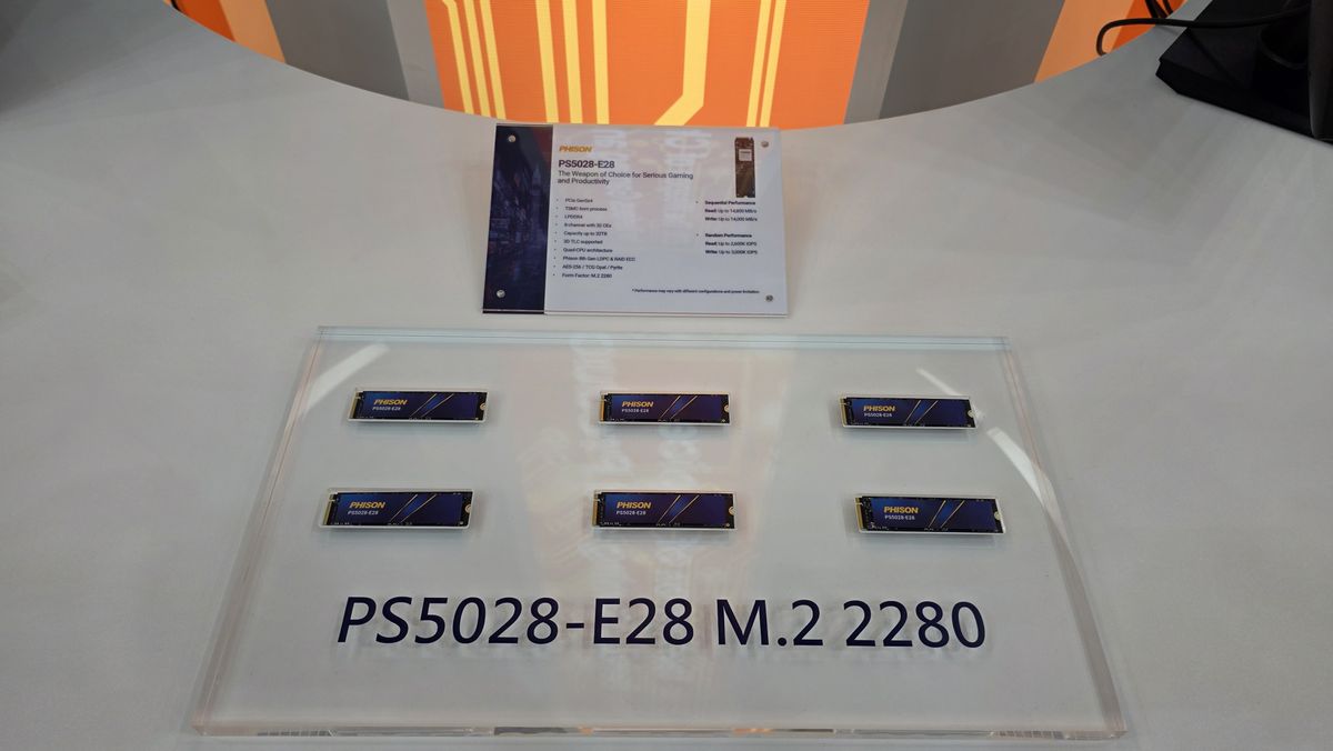 Phison's E28 controller's 14.8 GB/s, 3,000K IOPS, and 7W power draw could make it the new king of PCIe 5.0 performance
