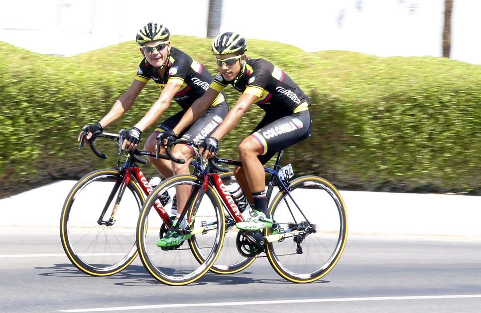 Team Colombia out training