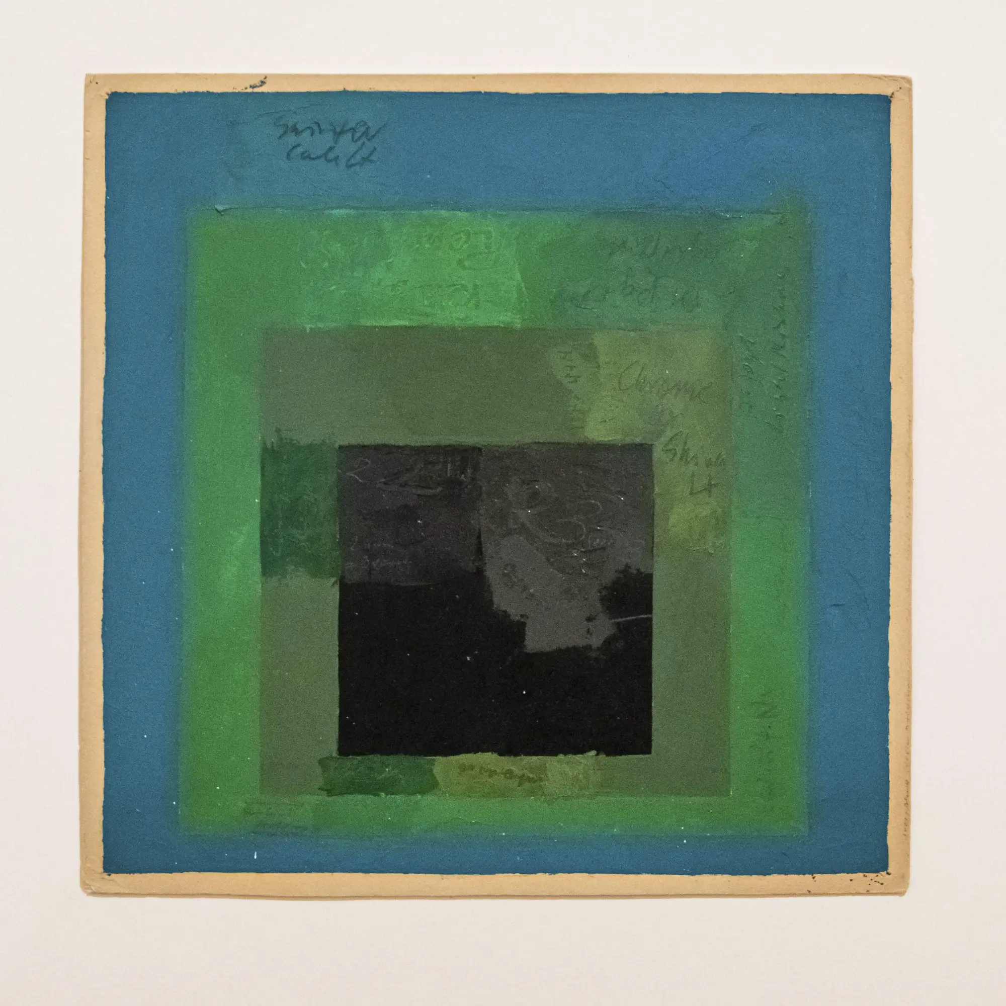 Color Study for Homage to the Square, oil on blotting paper, Josef Albers, Bauhaus