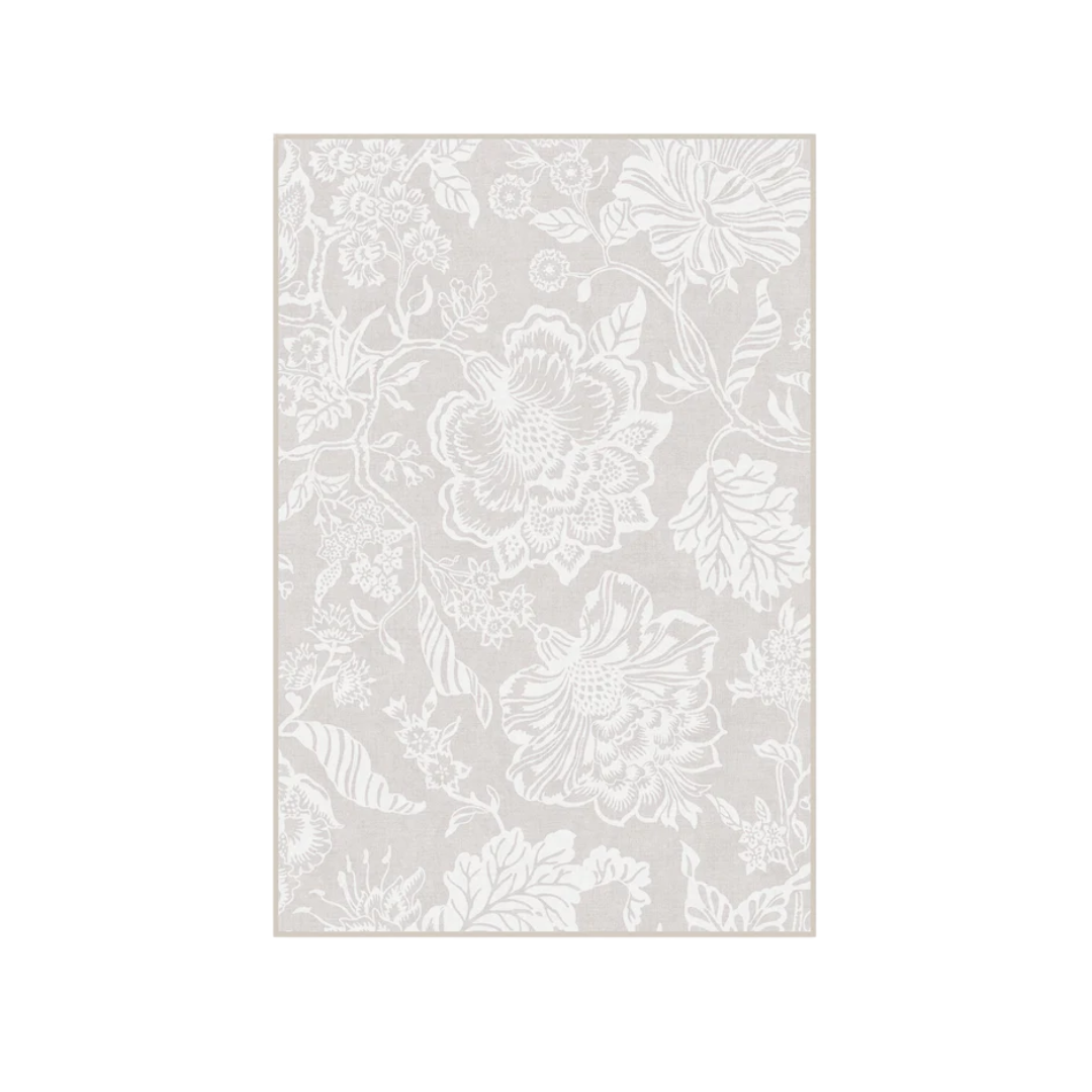 Ruggable x Liberty, Christelle Silhouette Soft Grey Rug, 4' x 6'