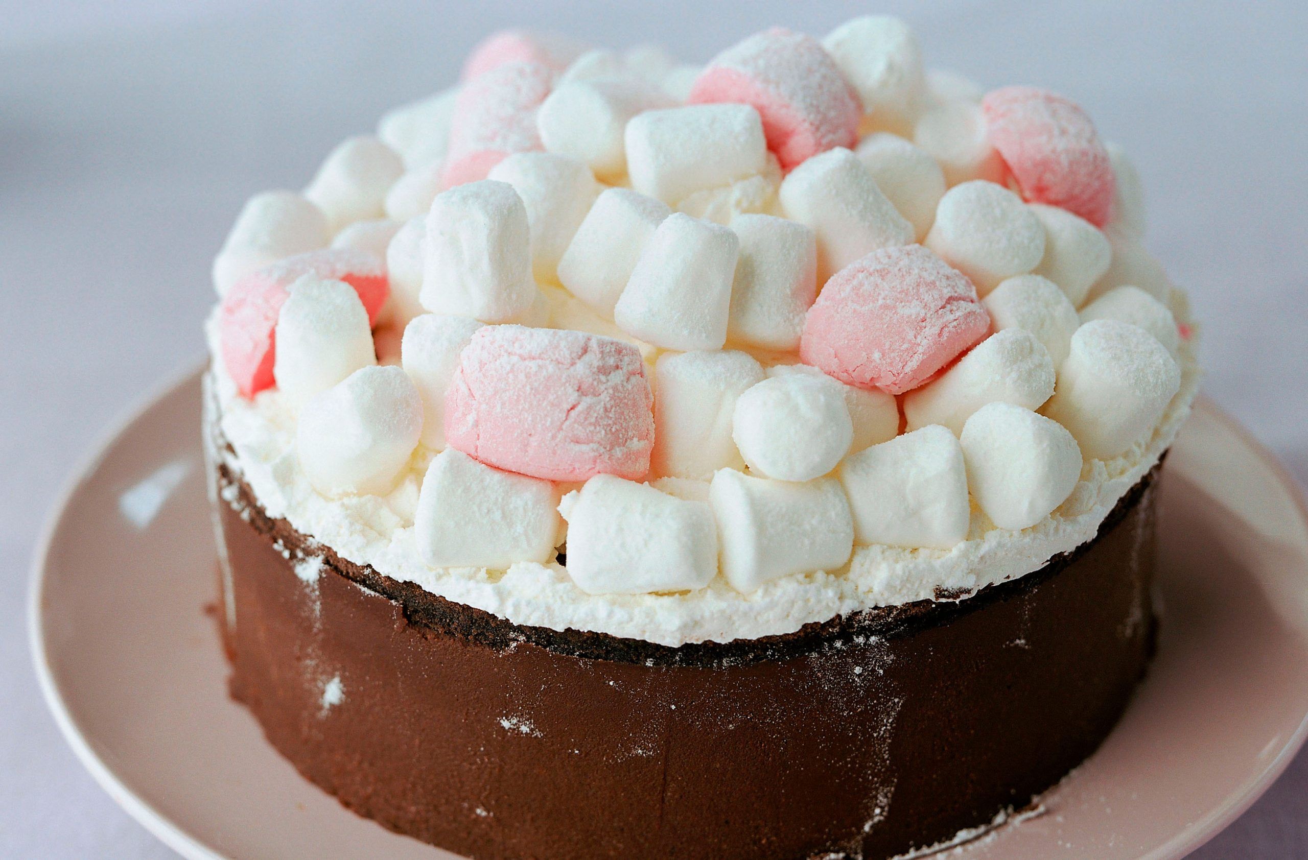 Chocolate and marshmallow birthday cake recipe