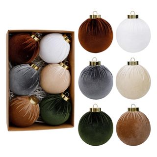 SUPREME XMAS 6 Pcs Christmas Tree Ornaments Set