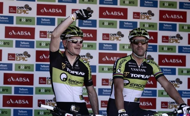 Robert Mennen and Alban Lakata (Topeak Ergon)