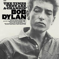 The Times They Are A-Changin’ (Columbia, 1964)
The third Dylan album was his first to feature only original songs. Still at the height of his protest phase, subjects under consideration included racism (Ballad Of Hollis Brown), hypocrisy of war (With God On Our Side) and the one-eyed rules of politics (Only A Pawn In Their Game). 
And of course, the title track itself, still one of Dylan’s most famous songs, capturing the spiritual and social upheavals of the 1960s, and the thematic follow-up to Blowin’ In The Wind. One Too Many Mornings and Spanish Boots... added some much needed beauty: if there a criticism it was that the album was so dour,
a problem Dylan would soon address by going electric. 