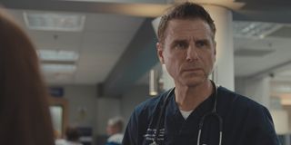 David Hide is worried and stressed in Casualty.
