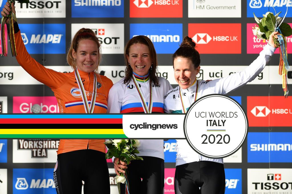 The podium at the 2019 World Championships