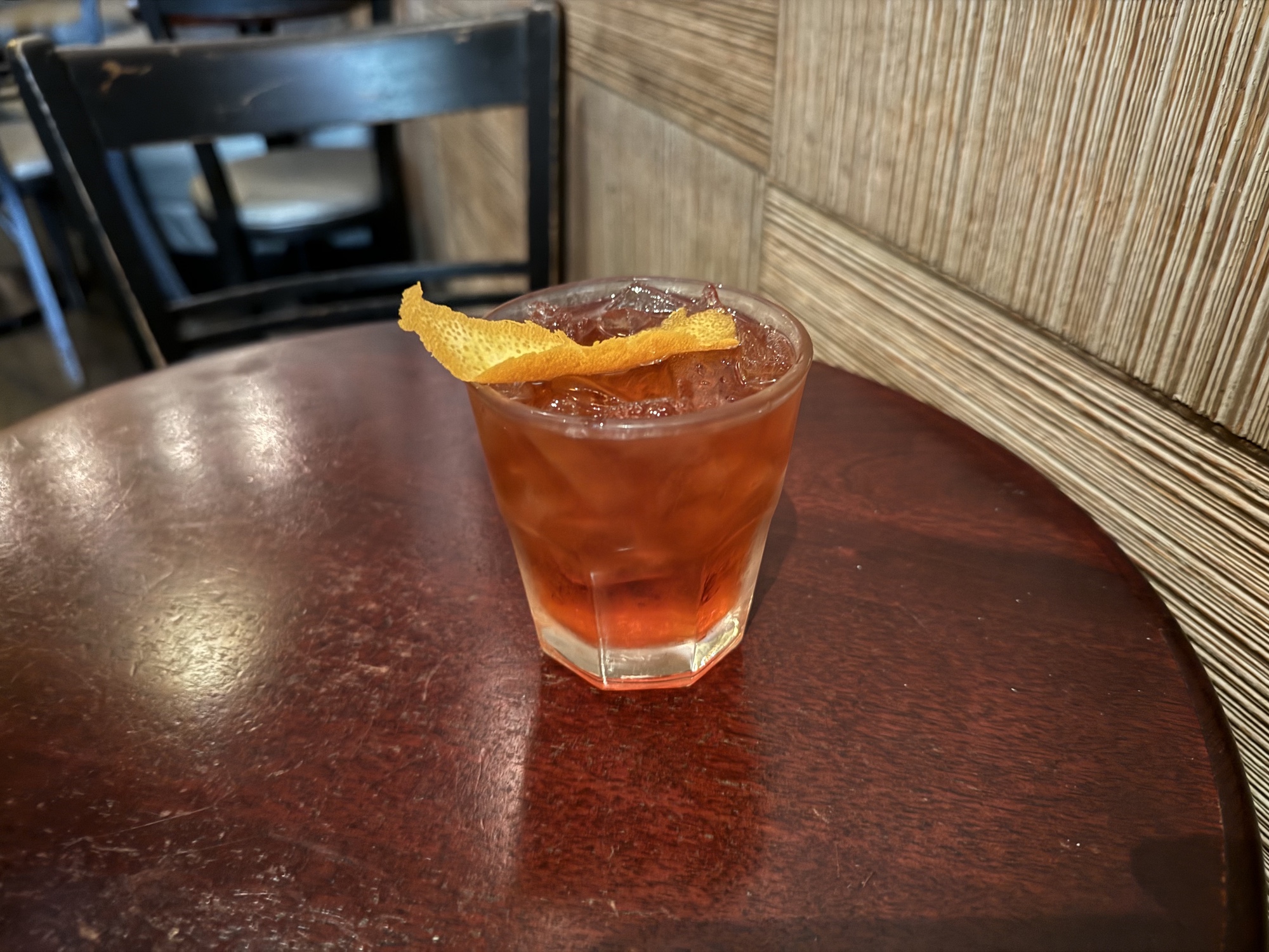 Negroni shot by iPhone 15 Pro