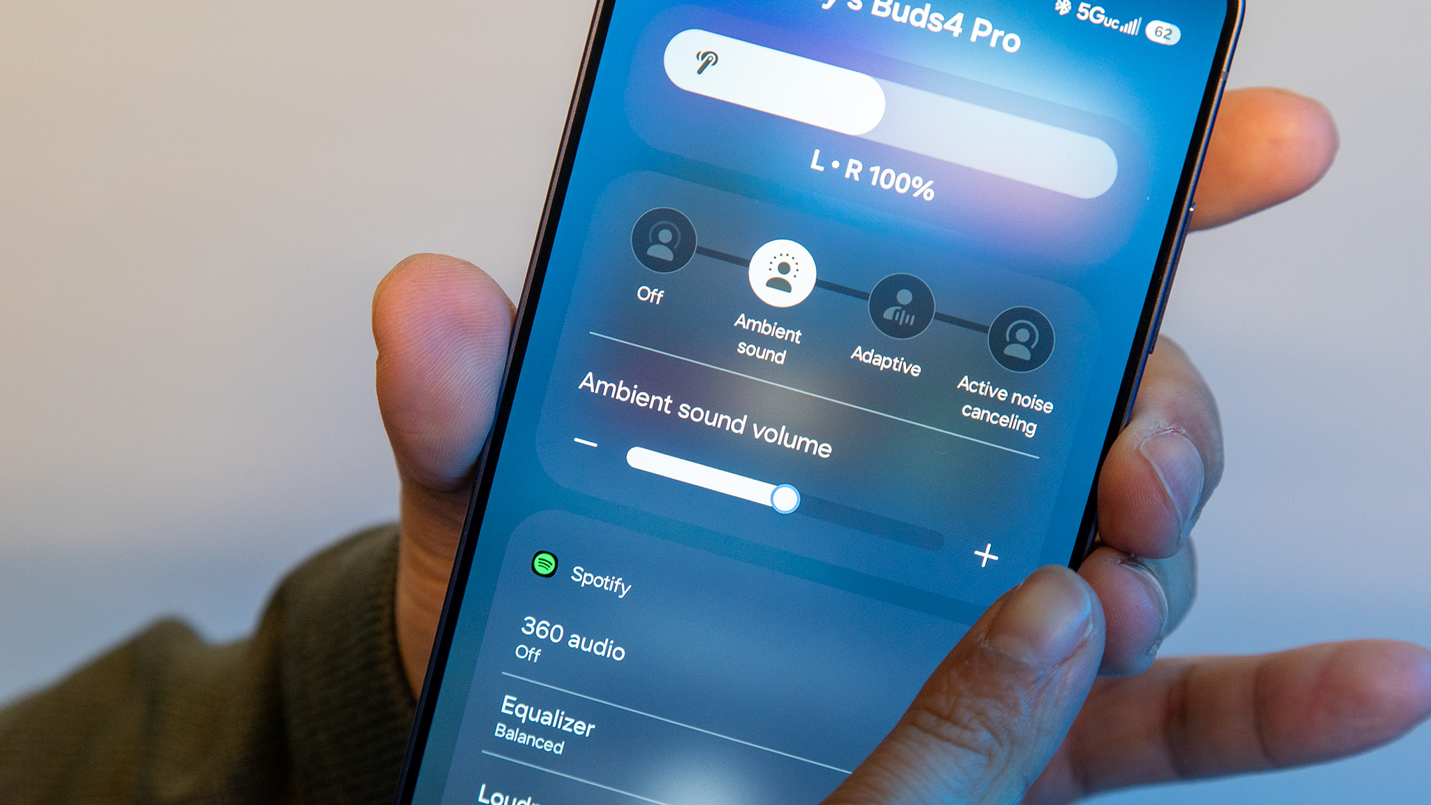 Samsung Galaxy Buds 4 audio settings