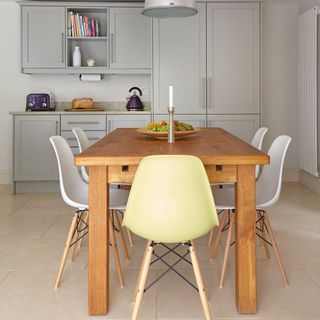 dining table with cabinets