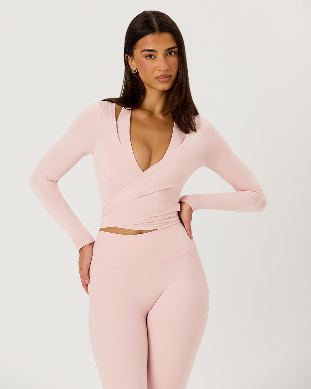 Ballet Wrap Top | Blush - Xs
