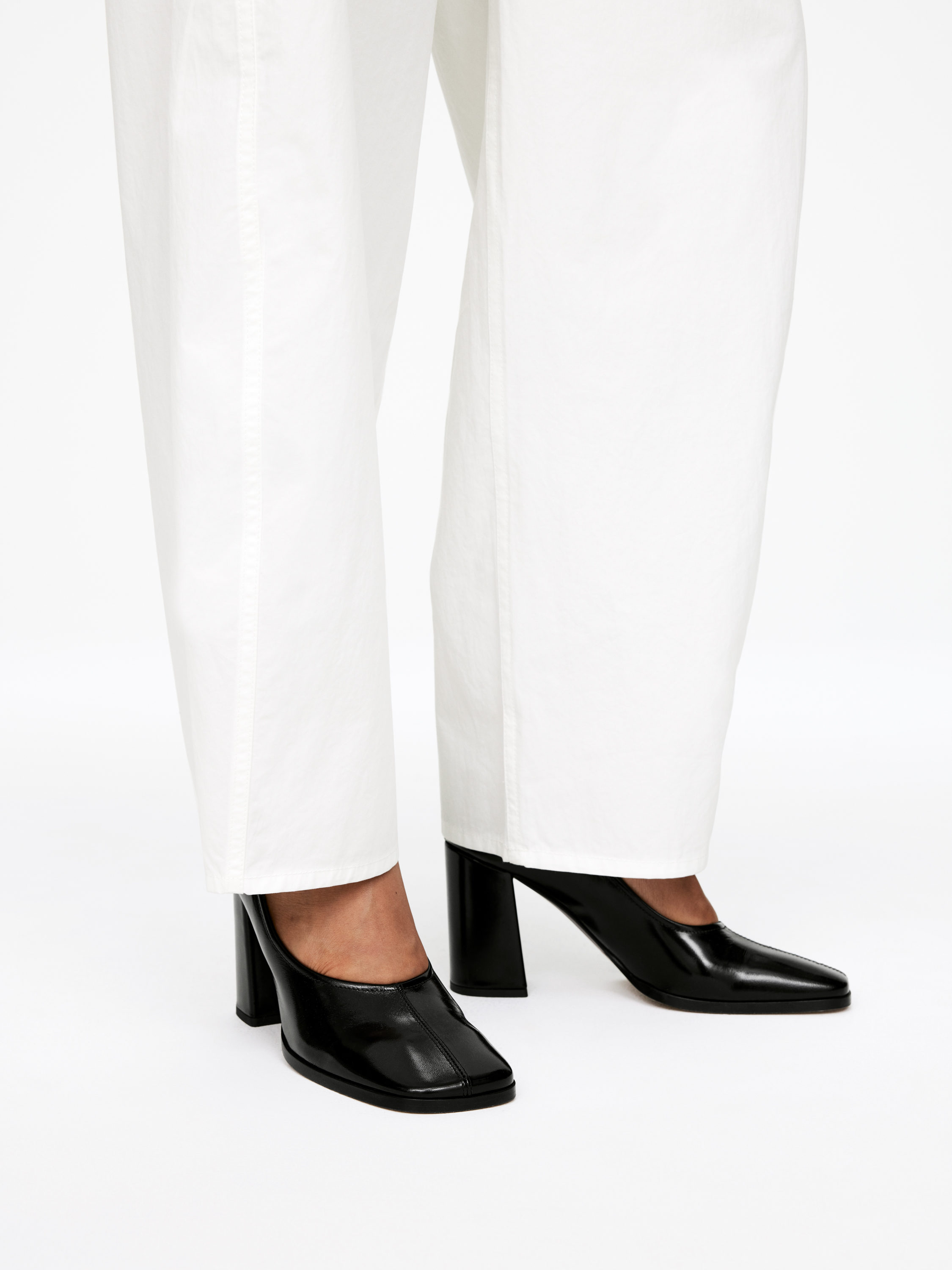 Block Heel Leather Pumps – Black – Women – Arket Gb