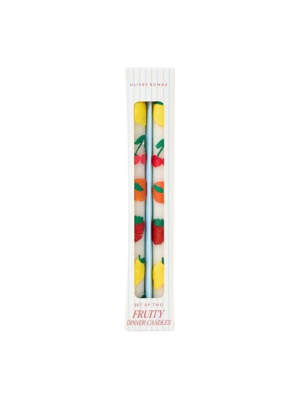 Fruit Dinner Candles Set of Two