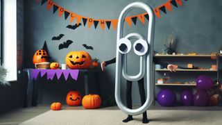 Clippy themed Halloween costume generated by AI