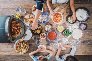 Making pizza with the Gozney Roccbox pizza oven