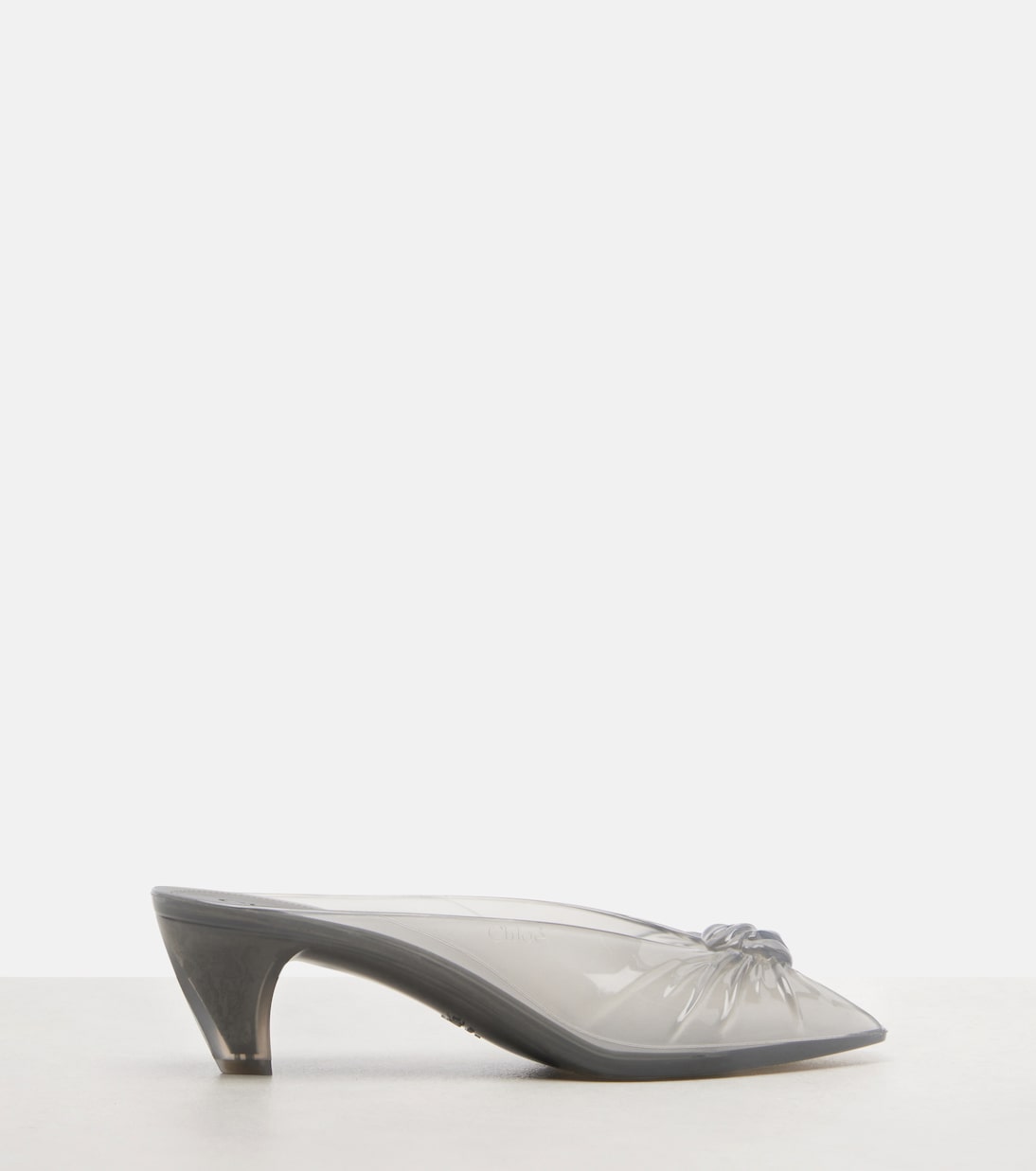 Chlo&amp;eacute; Jelly Mules in Grey - Chloe