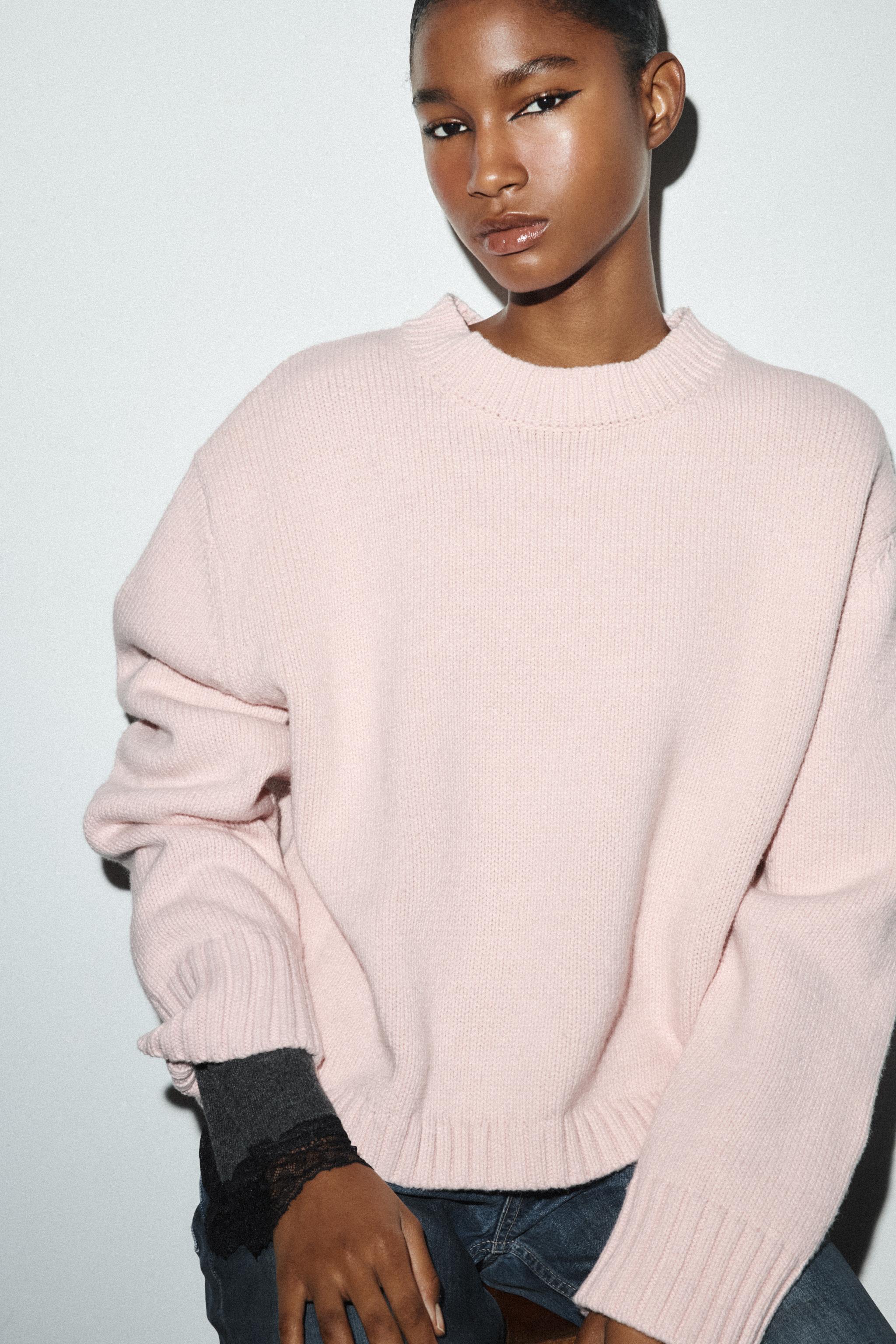 Knit Jumper With Back Detail