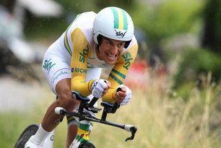 Richie Porte (Team Sky) had an off day in the time trial