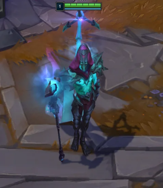 Before/after images of Viktor from League of Legends and his new redesigns.