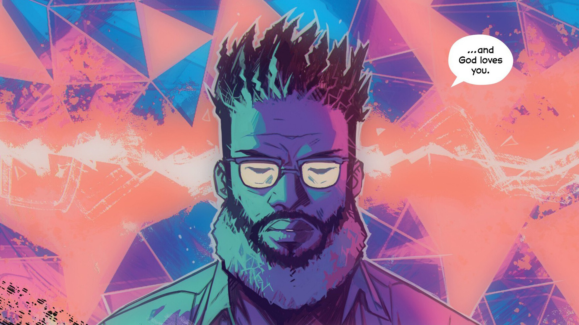 The Power Fantasy panel from Image Comics series