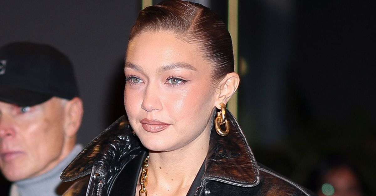 Gigi Hadid Wore a Gold Rabanne Handbag in NYC