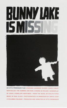 ﻿Poster for Bunny Lake is Missing