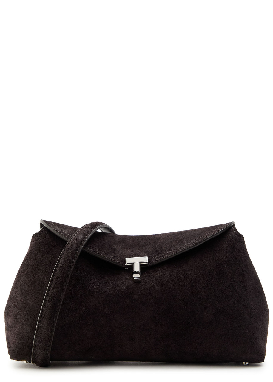 T-Lock Suede Clutch