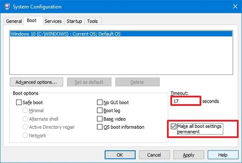 How to change boot menu list time on Windows 10 | Windows Central