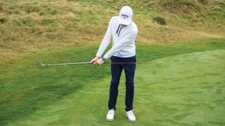 Top 50 Coach Ben Emerson shows how an alignment stick can improve your golf chipping technique, especially in windy conditions