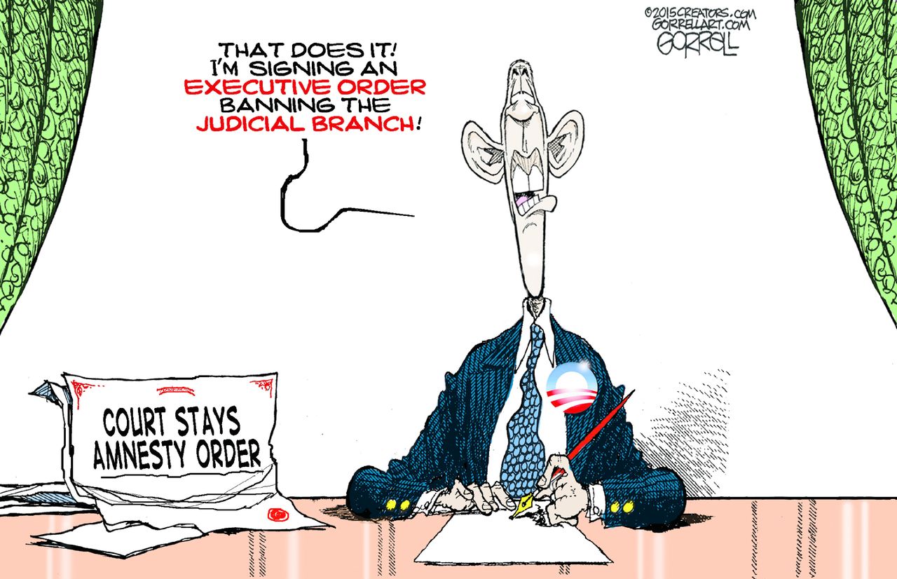 Obama cartoon U.S. Executive Order