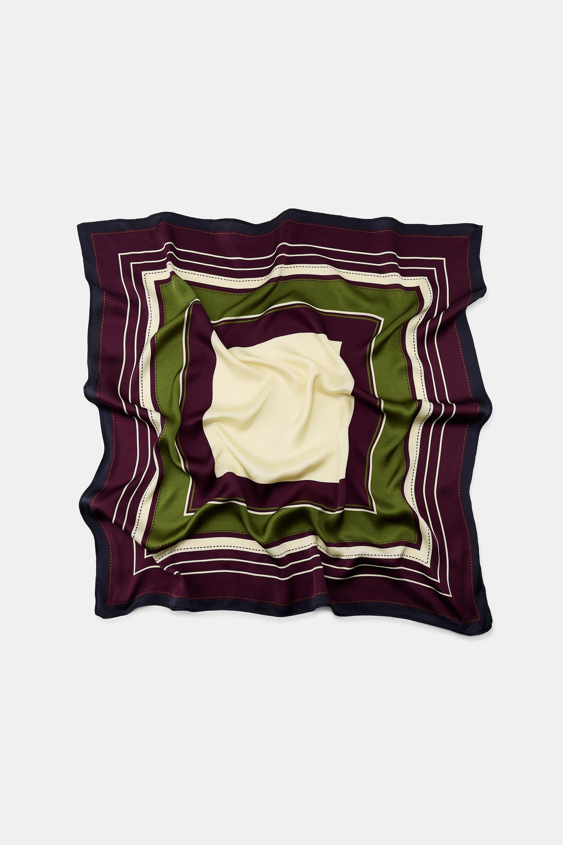 Striped Print Scarf