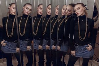 Lily Rose Depp wears the Chanel Premiere Sound