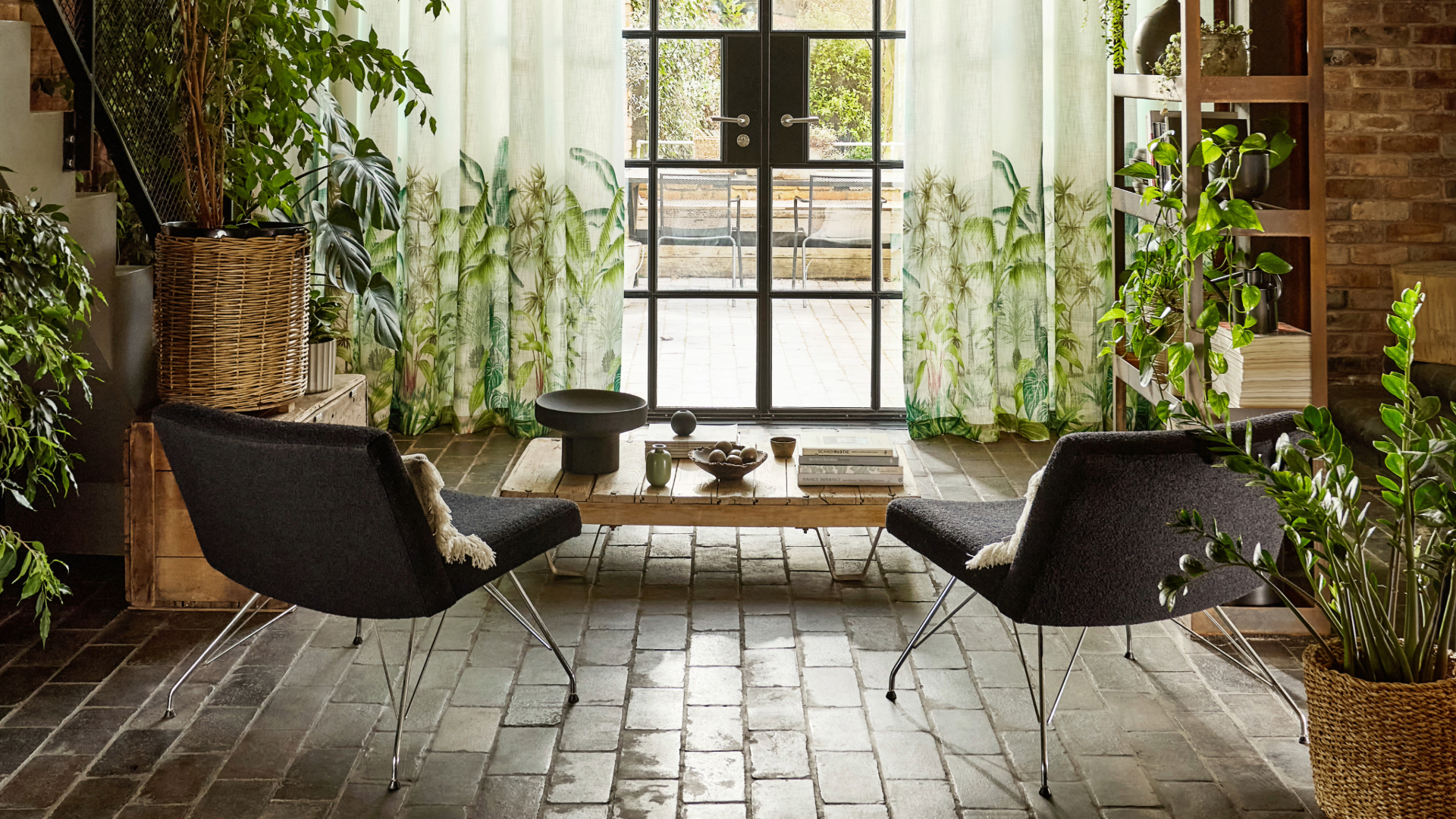 Curtains in living space
