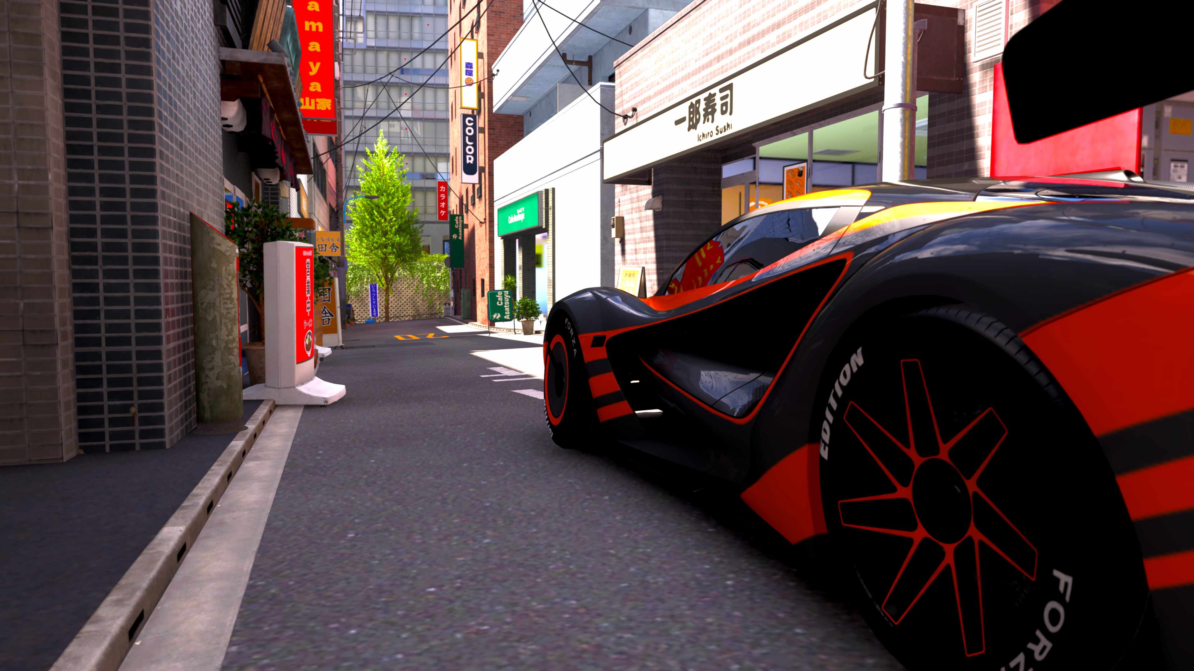 Forza Horizon 6 screenshot of downtown Tokyo.