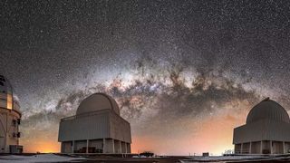 Telescopes at the Cerro Tololo Inter-American Observatory near La Serena, Chile.