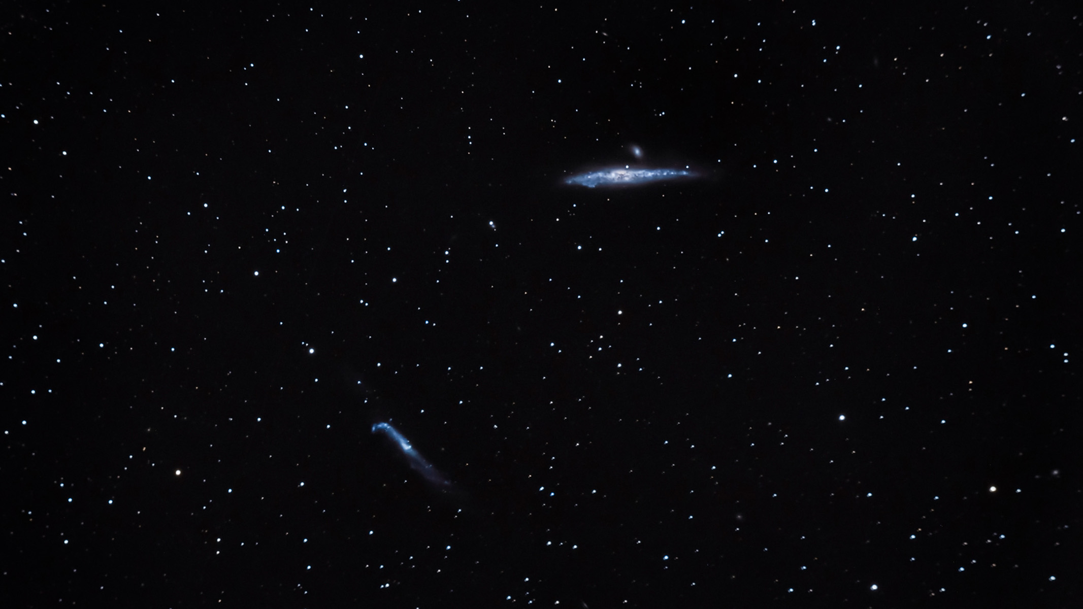 Whale Galaxy and Hockey Stick Galaxy