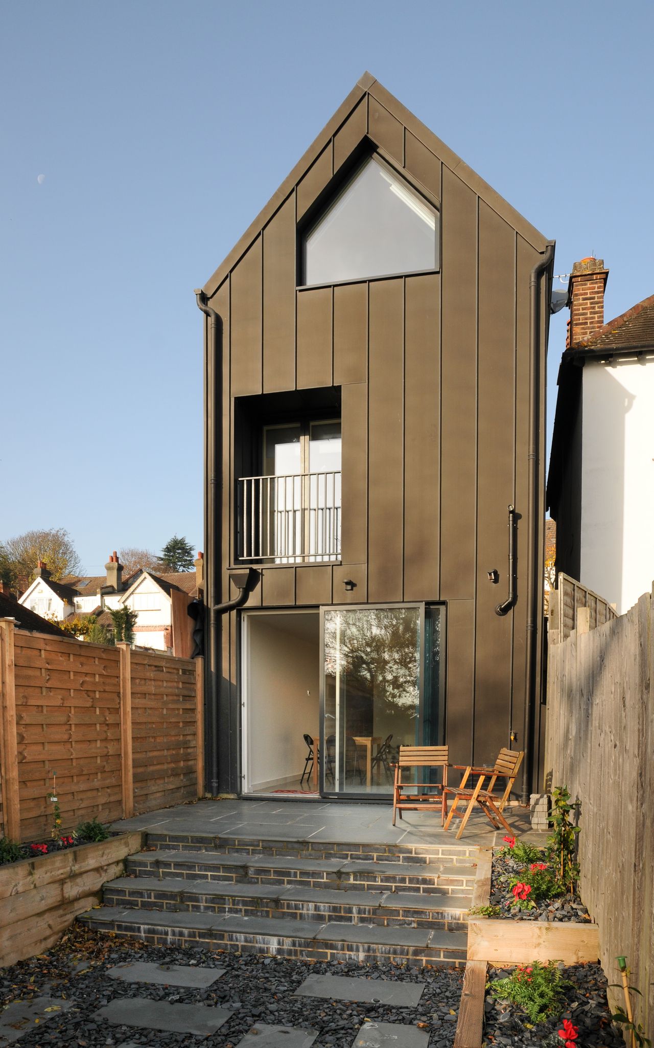 a five storey infill self build on a brownfield site