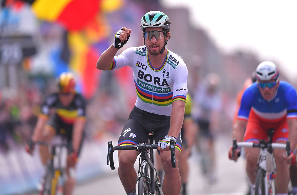 Peter Sagan (Bora-Hansgrohe) wins Gent-Wevelgem 2018