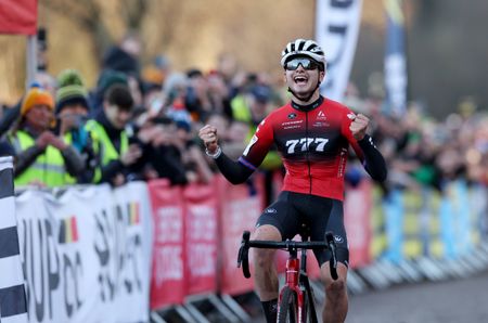 Cameron Mason winning the British CX Championships 2024