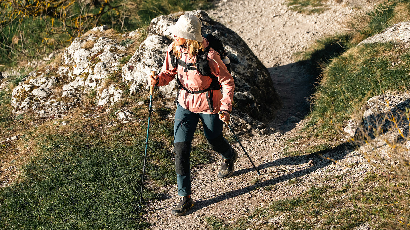 Runners and hikers using Silva's SS26 poles
