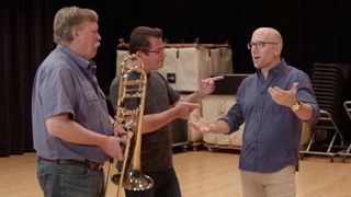 Three members of the Philadelphia Orchestra talking