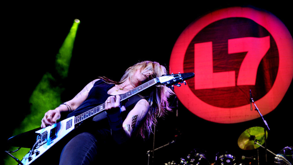 Donita Sparks of L7 performs at O2 Ritz Manchester on September 10, 2016 in Manchester, England. 