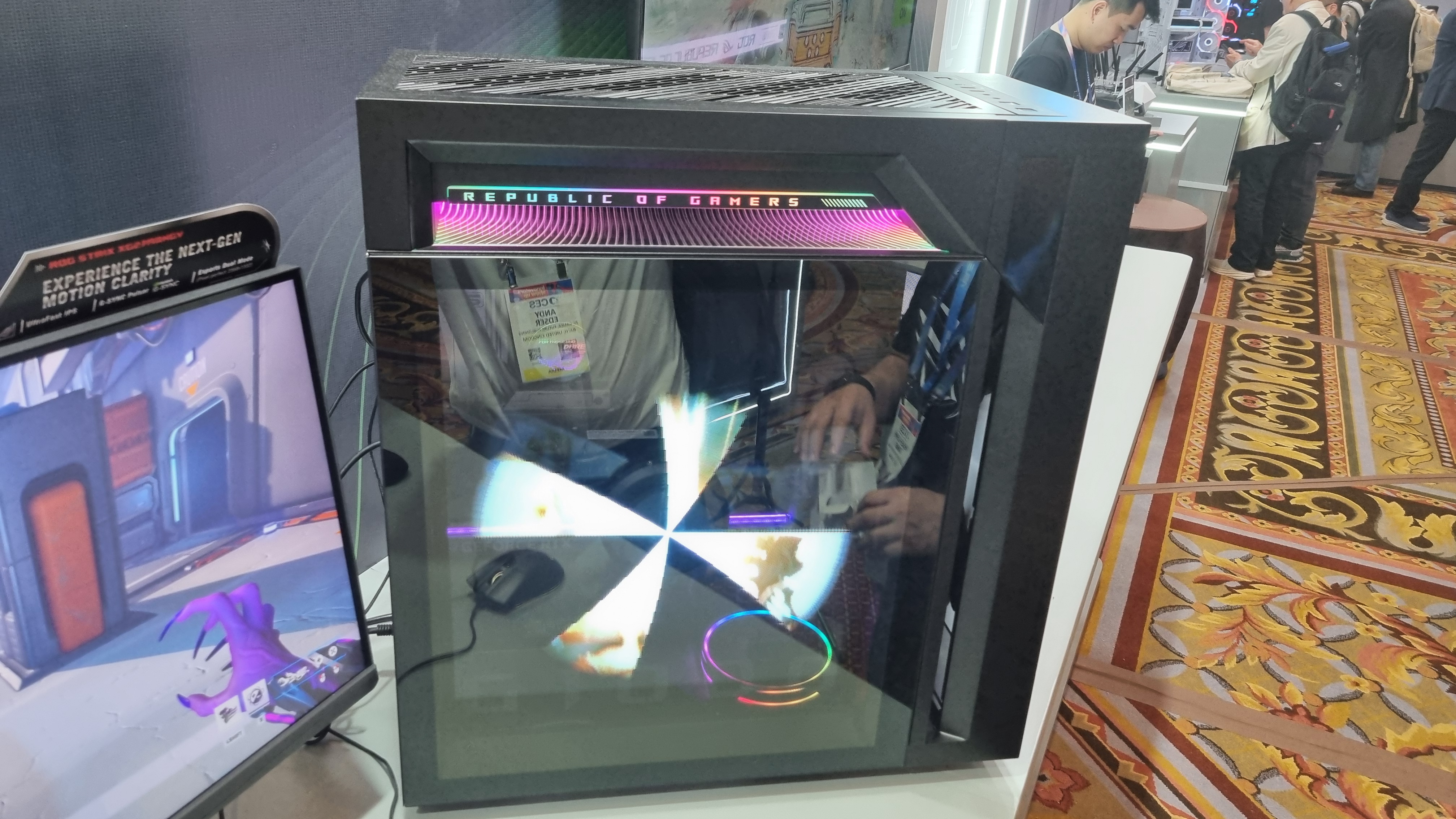 The Asus ROG G100 gaming PC at CES 2026