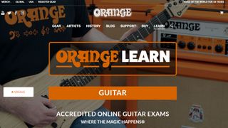 Orange Learn: Screenshot of homepage