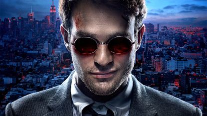 Charlie Cox suit Daredevil poster