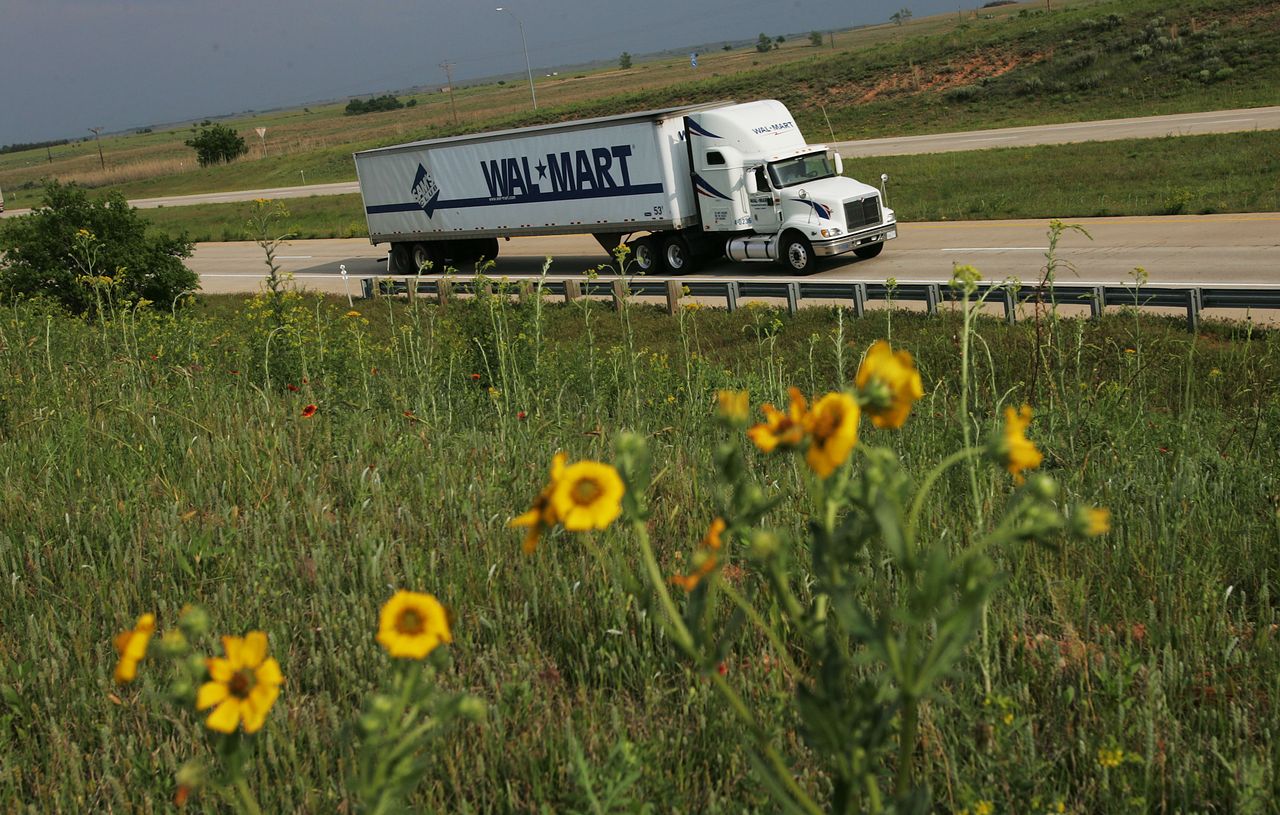 A Wal-Mart truck.