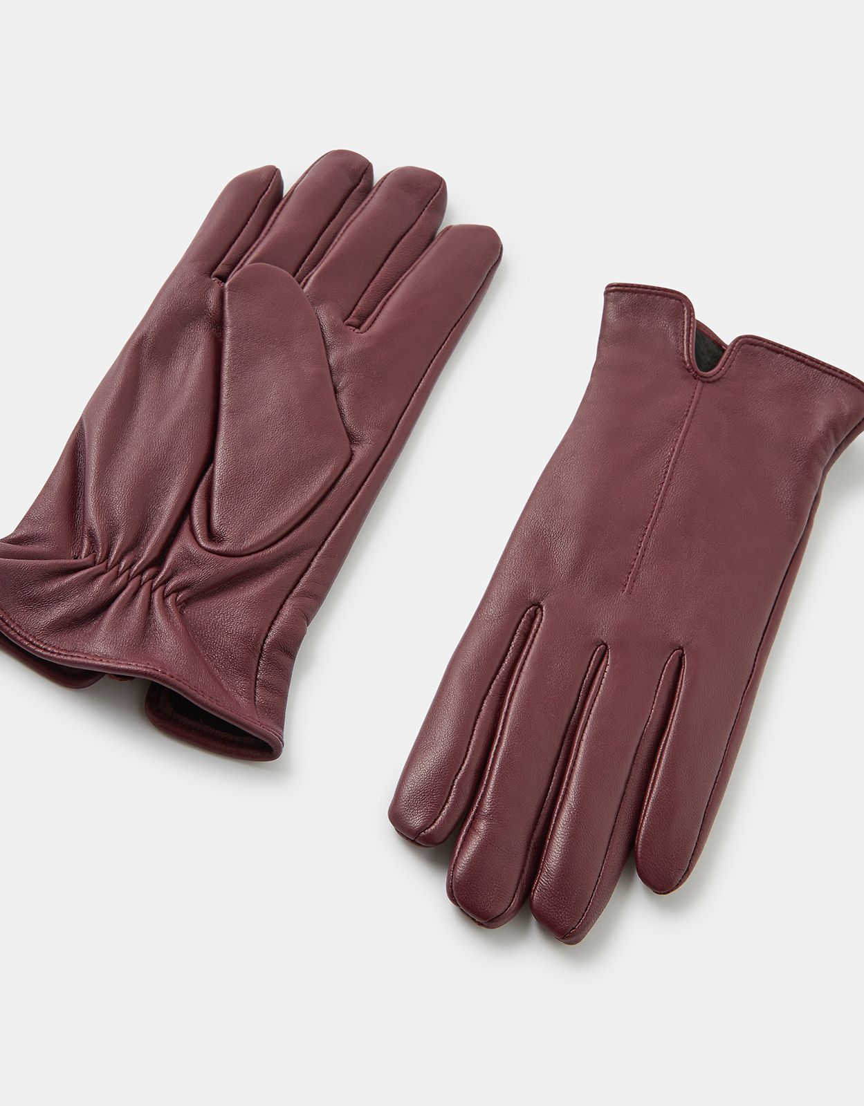 Gants en faux cuir