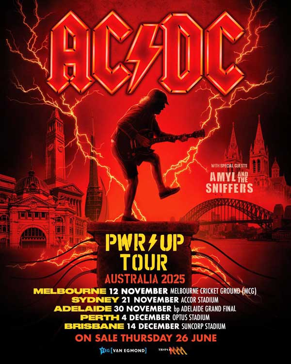 AC/DC Power Up Australian Tour poster