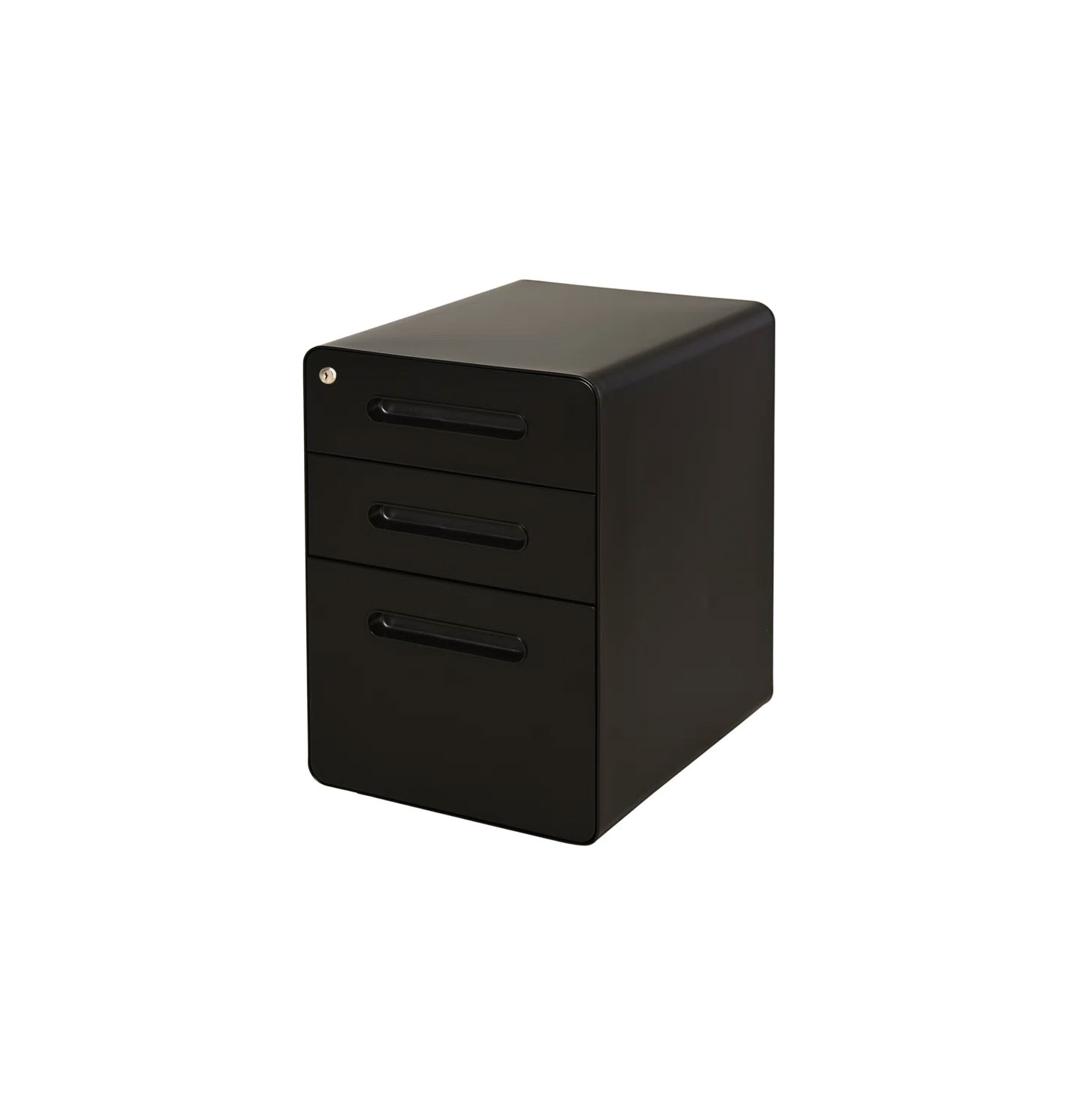 modern black filing cabinet